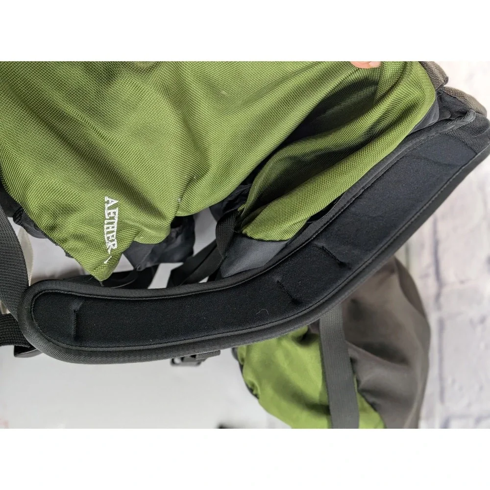 HTF! AETHER 36🇺🇸Osprey Backpack Green Made in Colorado Hiking Camping‎ *READ*